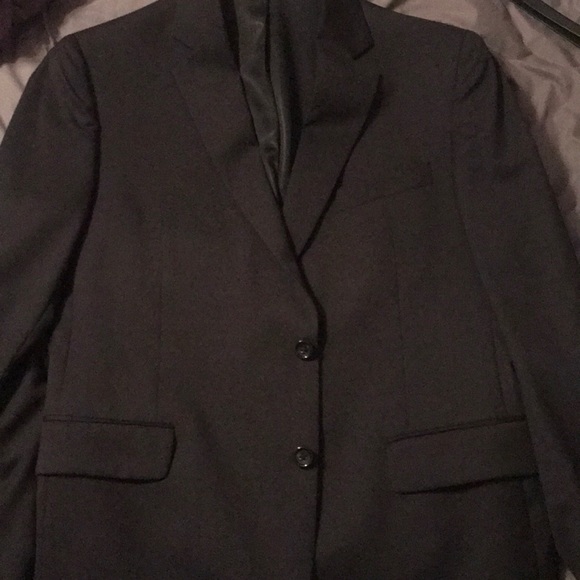Men’s black suit set blazer 44R pants 36x32 - Picture 5 of 6